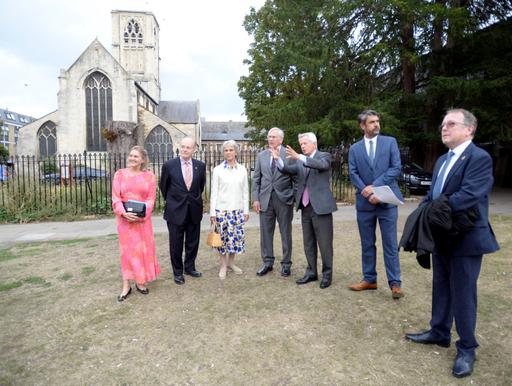 Richard Graham MP, Richard Cook & Council officers showed TRH Duke & Duchess of Gloucester on Gloucester Day 2022 the scope of our almost £12m Eastgate & Greyfriars Levelling Up bid for Gloucester that has today been given the green light
