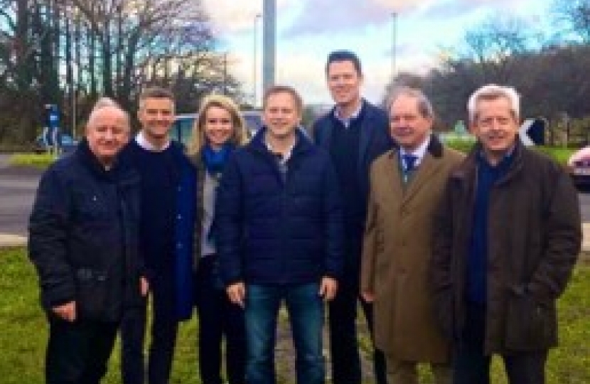 Gloucestershire MPs with Secretary of State for Transport, Rt Hon Grant Shapps MP