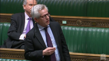 Richard speaking in debate in parliament